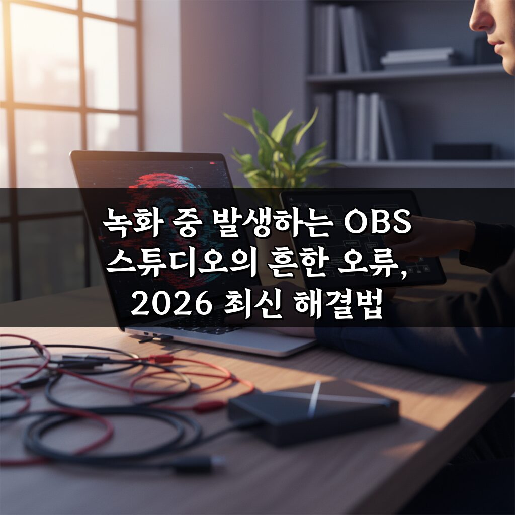녹화 중 발생하는 OBS 스튜디오의 흔한 오류, 2026 최신 해결법 총정리