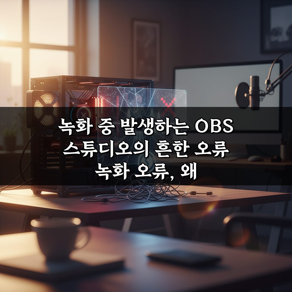 녹화 중 발생하는 OBS 스튜디오의 흔한 오류, 2026 최신 해결법 총정리
