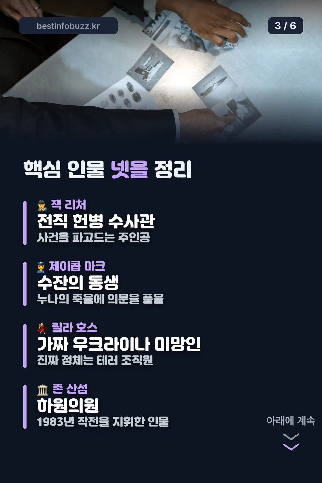 핵심 인물 네 명 정리